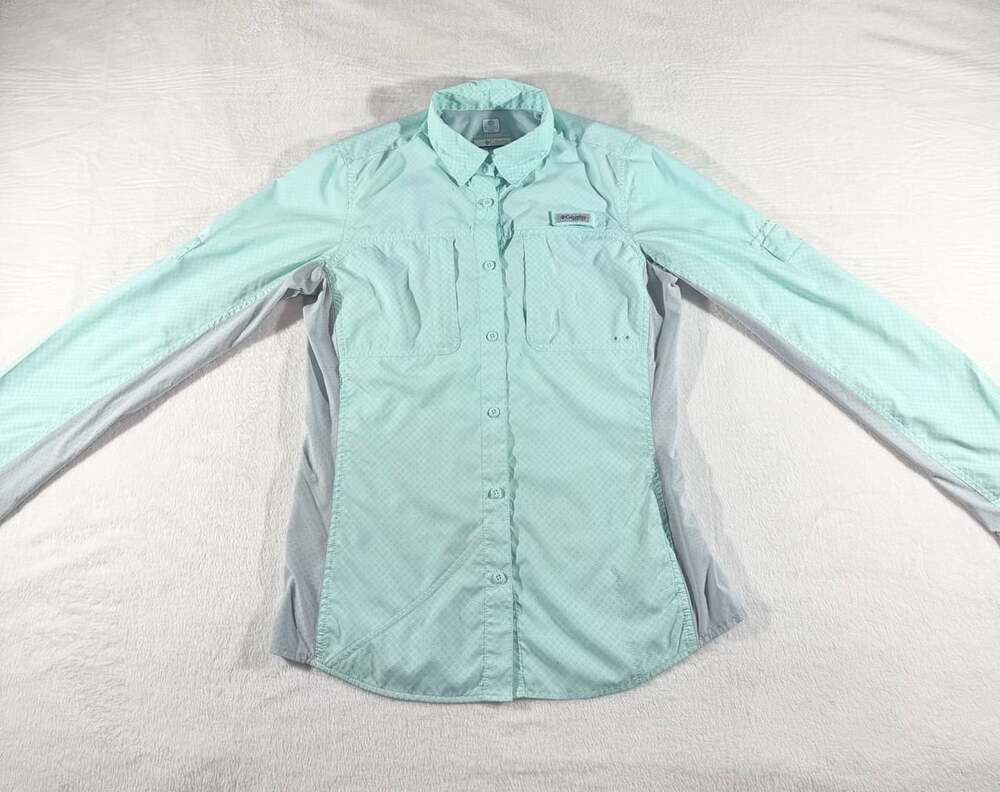Columbia Tamiami Women's Omni-Freeze Zero L/S Fishing Shirt Mint Green, S